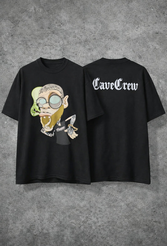 Caveman Cave Crew Character Tee - Black